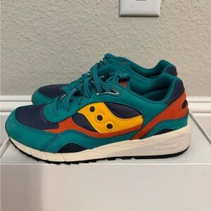 Saucony Men’s Teal & Yellow Athletic Sneakers